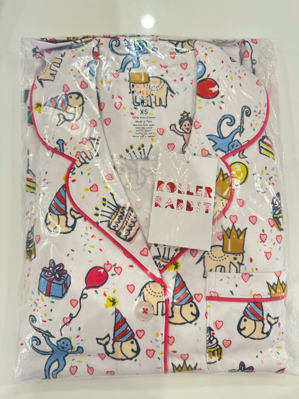 Roller Rabbit Birthday Bonanza Pajamas Set
